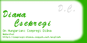 diana csepregi business card